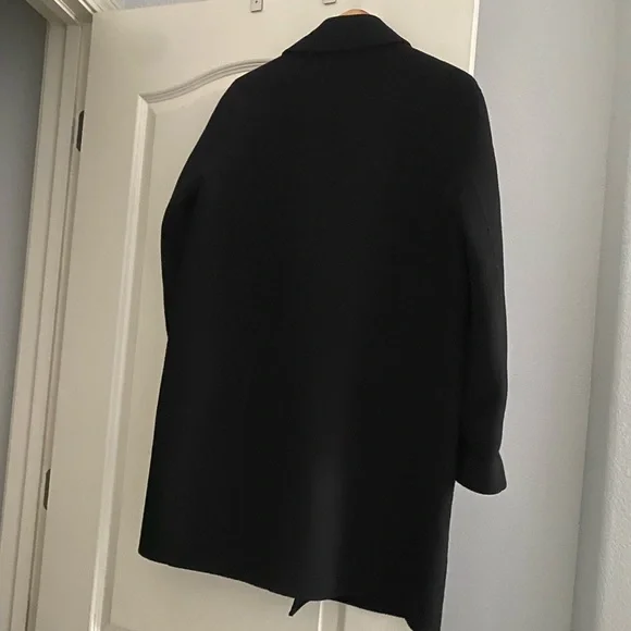 Theory Boy Coat Winsome 2 black wool/cashmere coat S - Picture 2 of 6